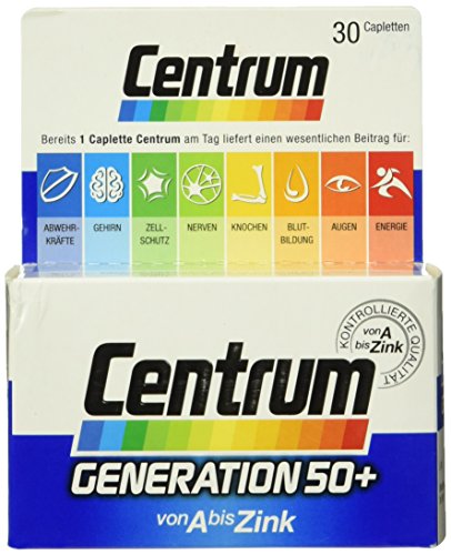 CENTRUM Gen.50+ A-Zink+FloraGlo Lutein Caplette, 30 St